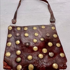 Vintage handmade messenger bag